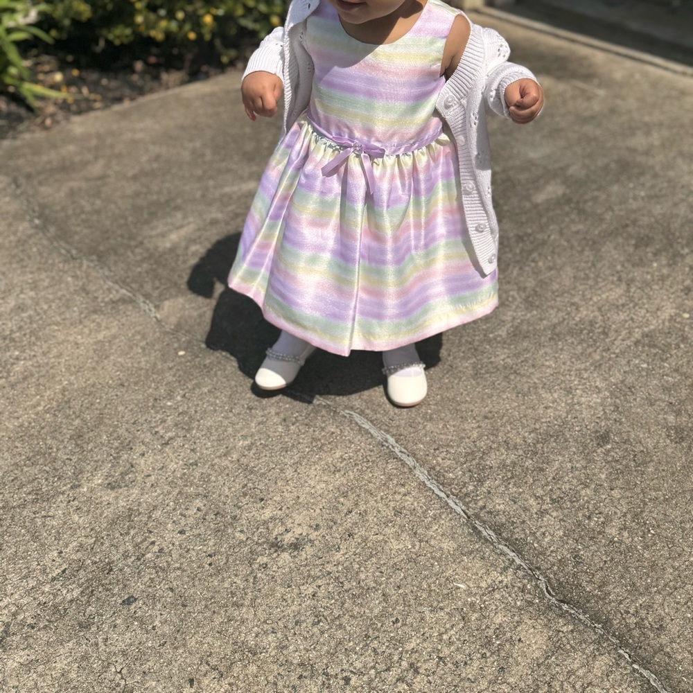 Pastel striped dress